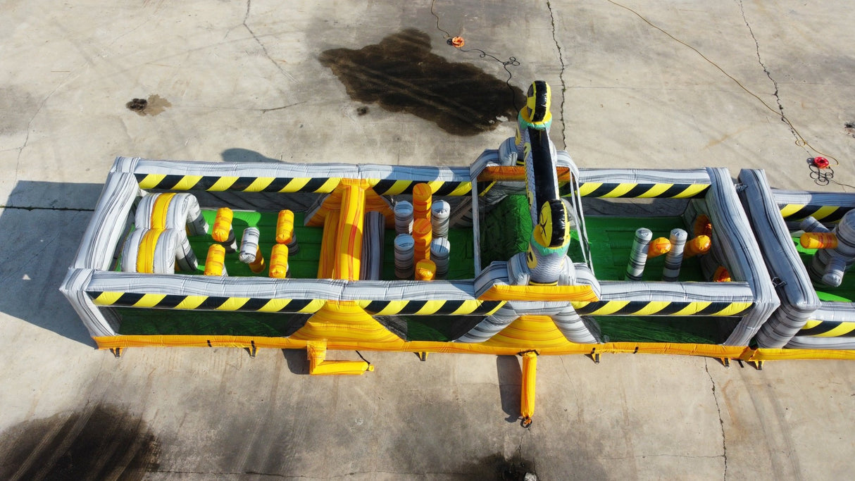 120ft Hazardous Run 3 - Piece Inflatable Obstacle Course - BounceWave Inflatable Sales