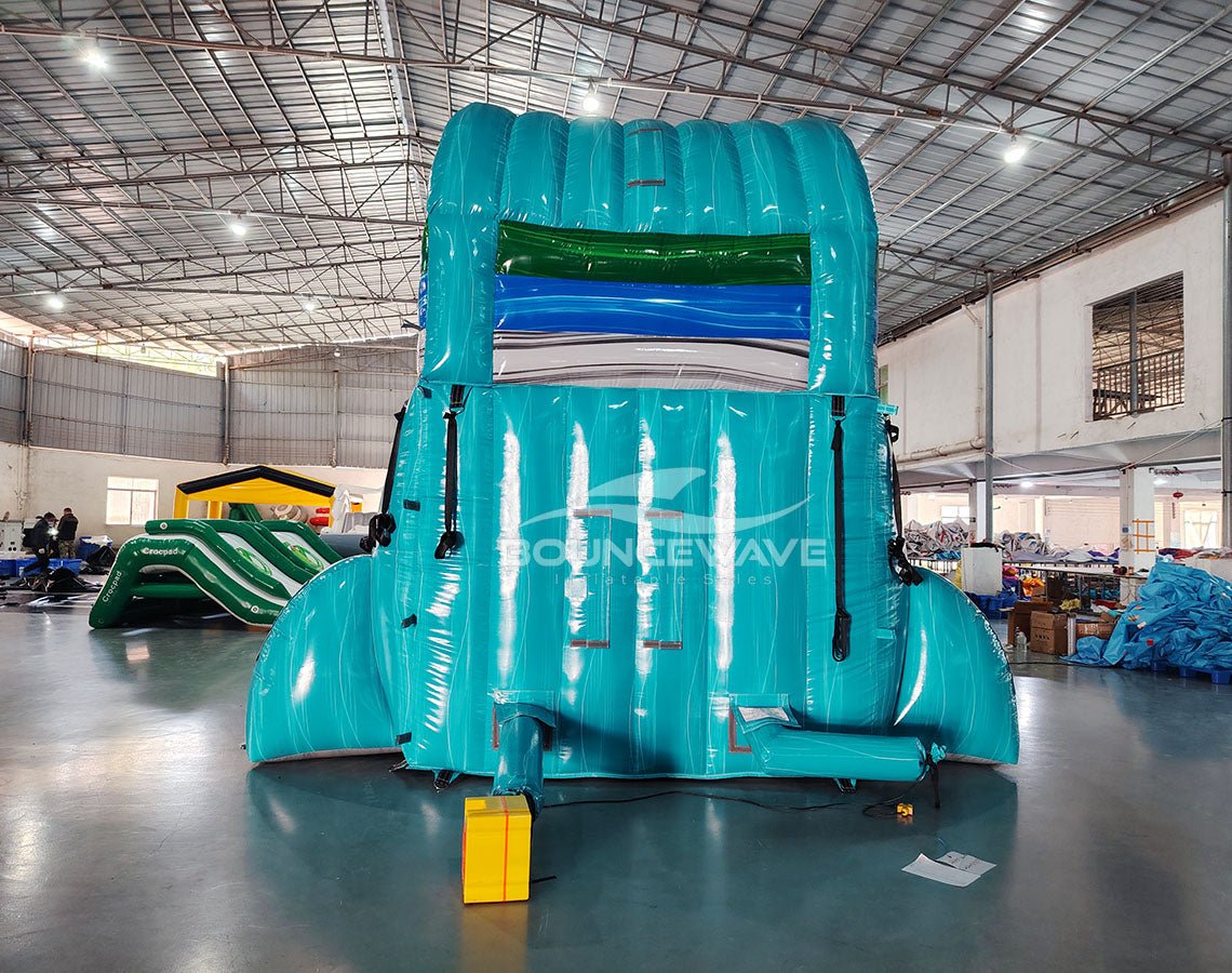 15ft Bahama Wave Commercial Single Lane Inflatable Water Slide - BounceWave Inflatable Sales
