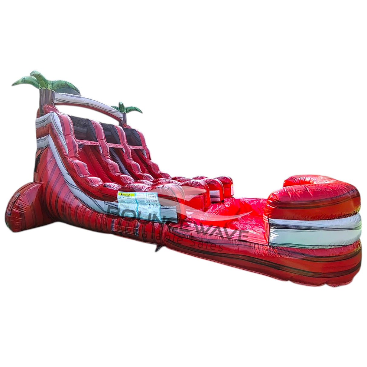 15ft Buccaneer Bay Dual Lane Water Slide – Center Climb - BounceWave Inflatable Sales