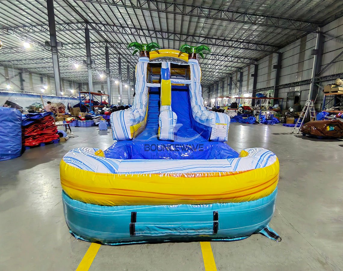 15ft Surf's Up Commercial Single Lane Inflatable Water Slide - BounceWave Inflatable Sales