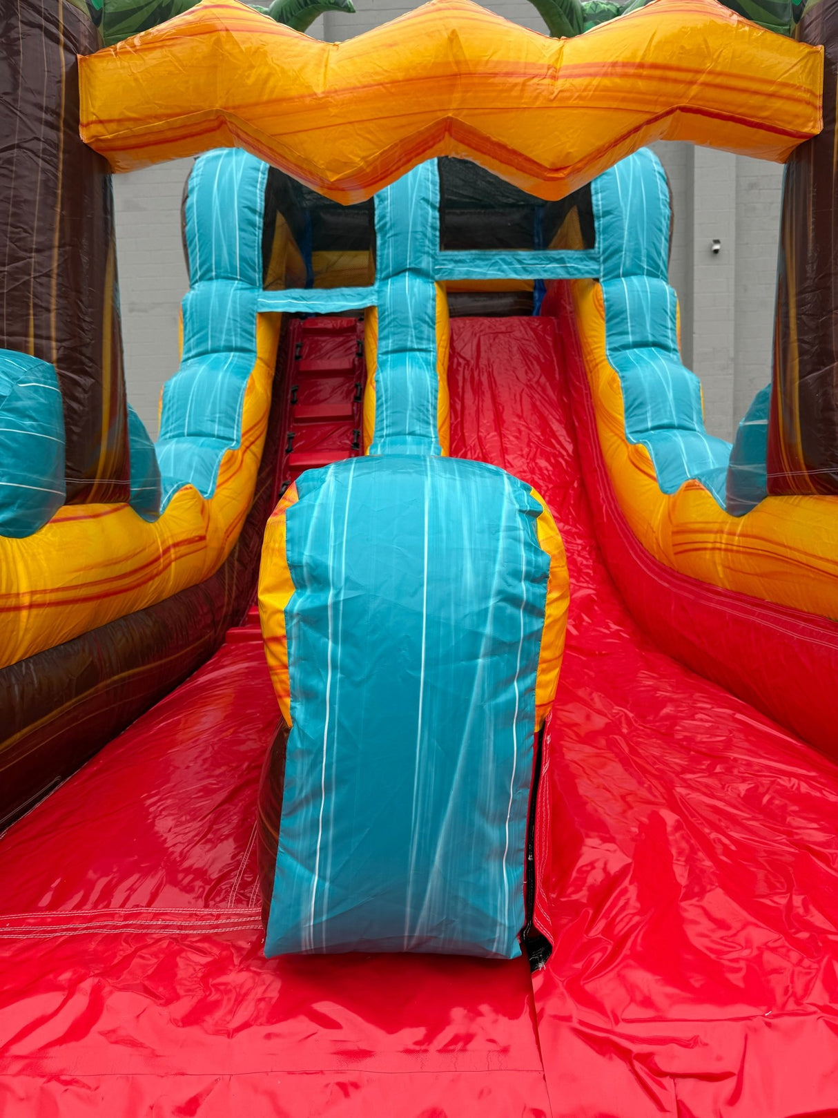 15ft Tropic Shock Single Lane Inflatable Water Slide - Marble Palms - BounceWave Inflatable Sales