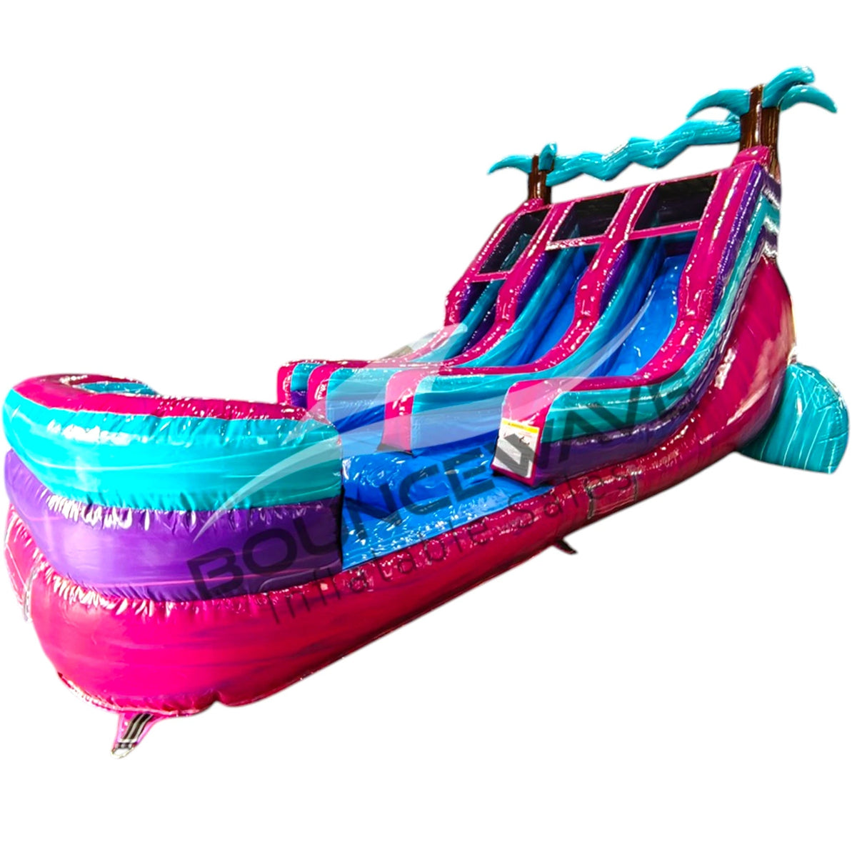 16ft Ultra Shock Dual Lane Water Slide - PowerSplash - BounceWave Inflatable Sales