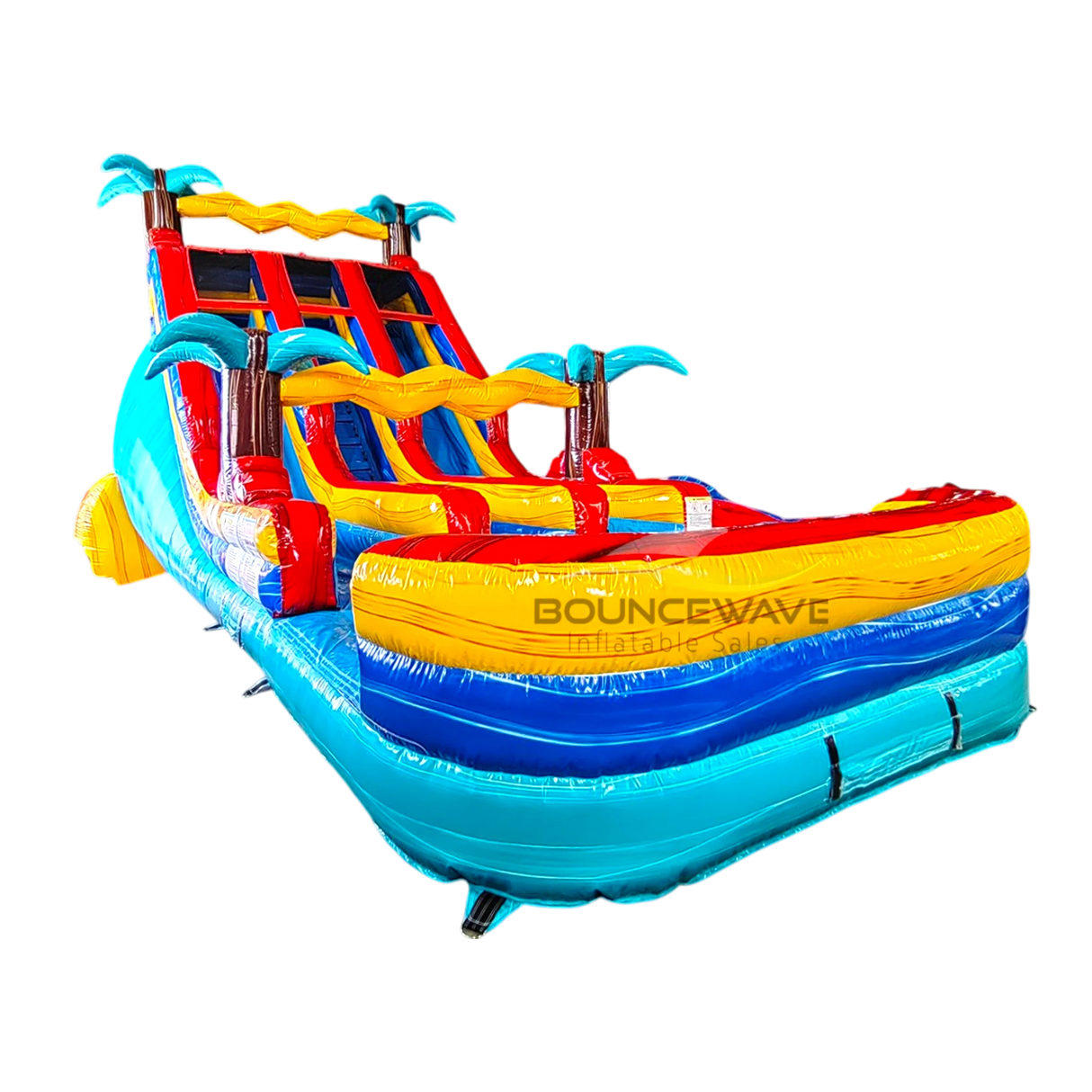18ft Riptide Dual Lane Water Slide – Center Climb