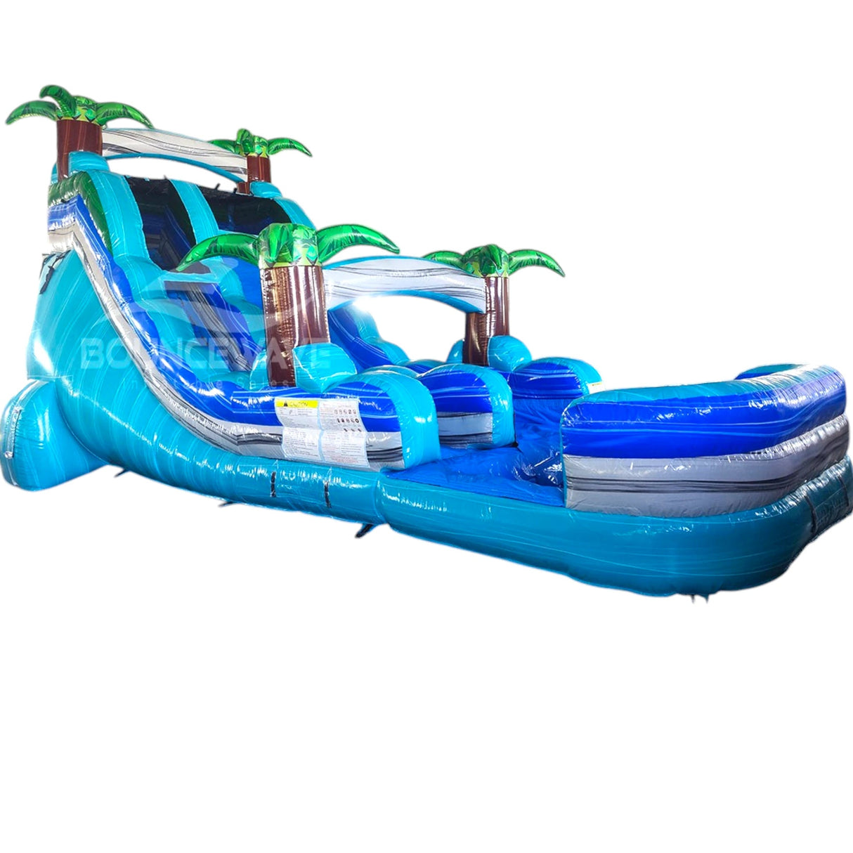 18ft Bahama Blast Commercial Single Lane Inflatable Water Slide - BounceWave Inflatable Sales