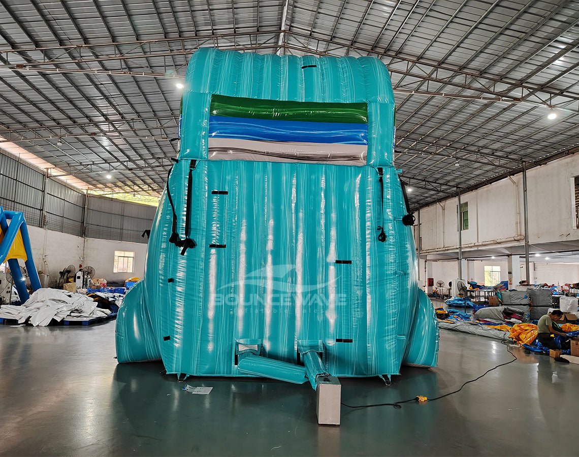 18ft Bahama Wave Commercial Single Lane Inflatable Water Slide - BounceWave Inflatable Sales