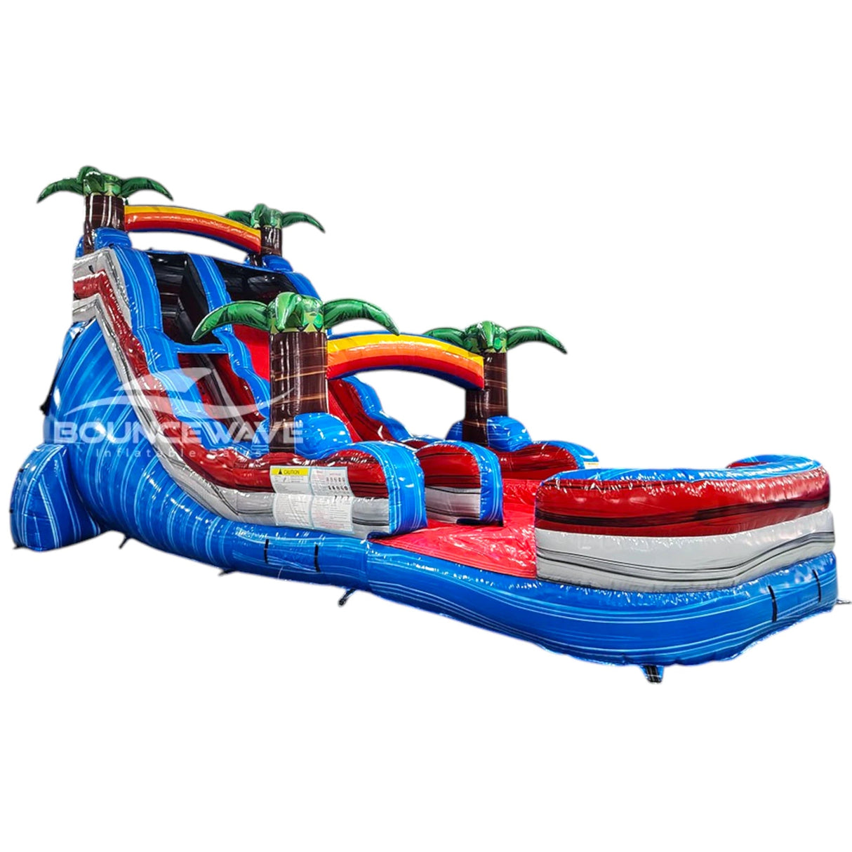 18ft Baja Splash Commercial Single Lane Inflatable Water Slide - BounceWave Inflatable Sales