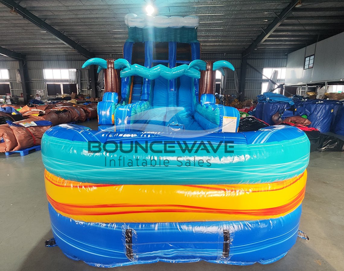 18ft Bimini Wave Dual Lane Hybrid Water Slide - BounceWave Inflatable Sales