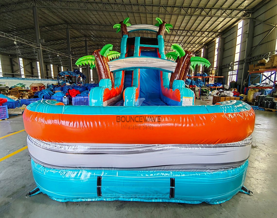 18ft Fiji Falls Commercial Single Lane Inflatable Water Slide - BounceWave Inflatable Sales