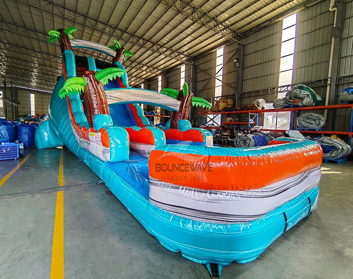 18ft Fiji Falls Commercial Single Lane Inflatable Water Slide - BounceWave Inflatable Sales