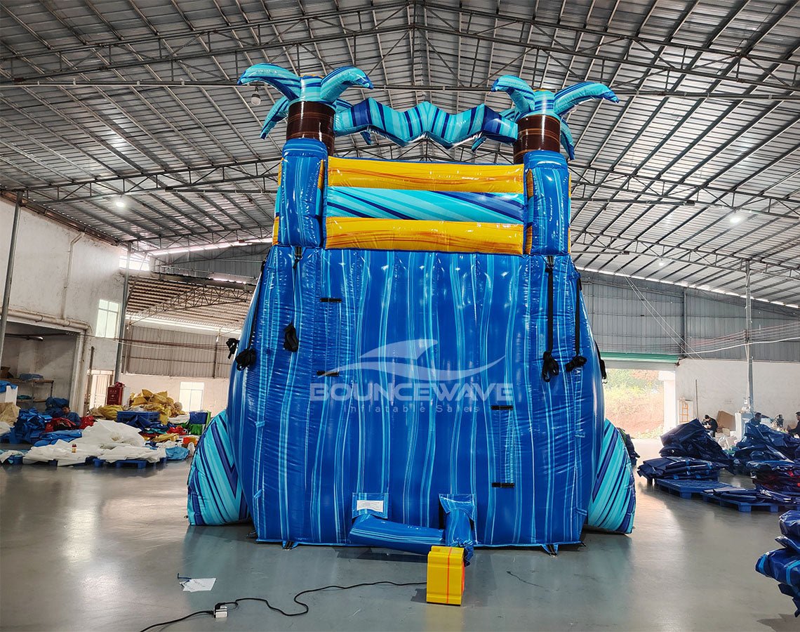 18ft Flashpoint Falls Commercial Single Lane Inflatable Water Slide - BounceWave Inflatable Sales
