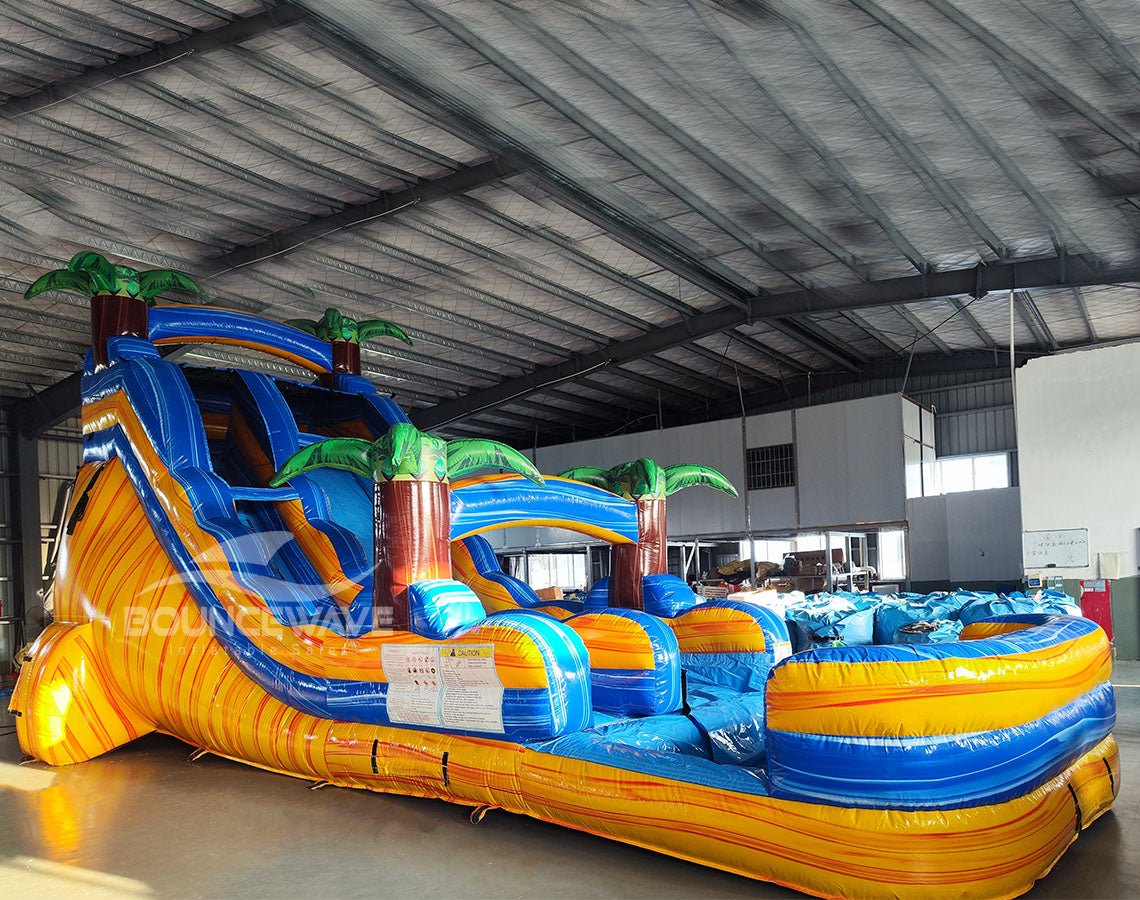 18ft Lava Falls Commercial Single Lane Inflatable Water Slide - BounceWave Inflatable Sales