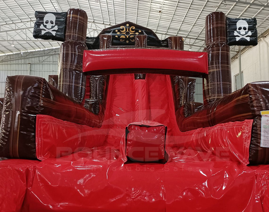 18ft Pirate Ship Dual Lane Hybrid Inflatable Water Slide - BounceWave Inflatable Sales