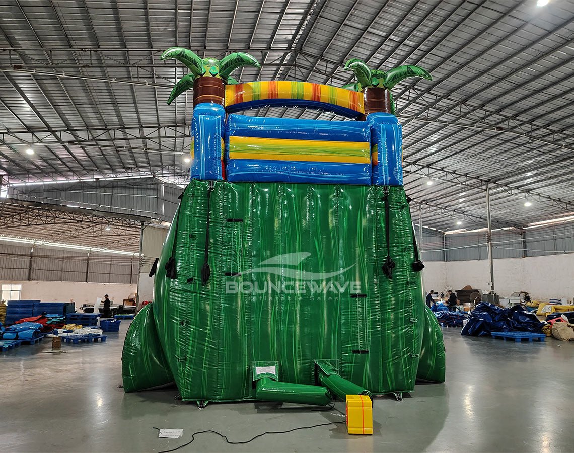 18ft Reggae Rush Commercial Single Lane Inflatable Water Slide - BounceWave Inflatable Sales