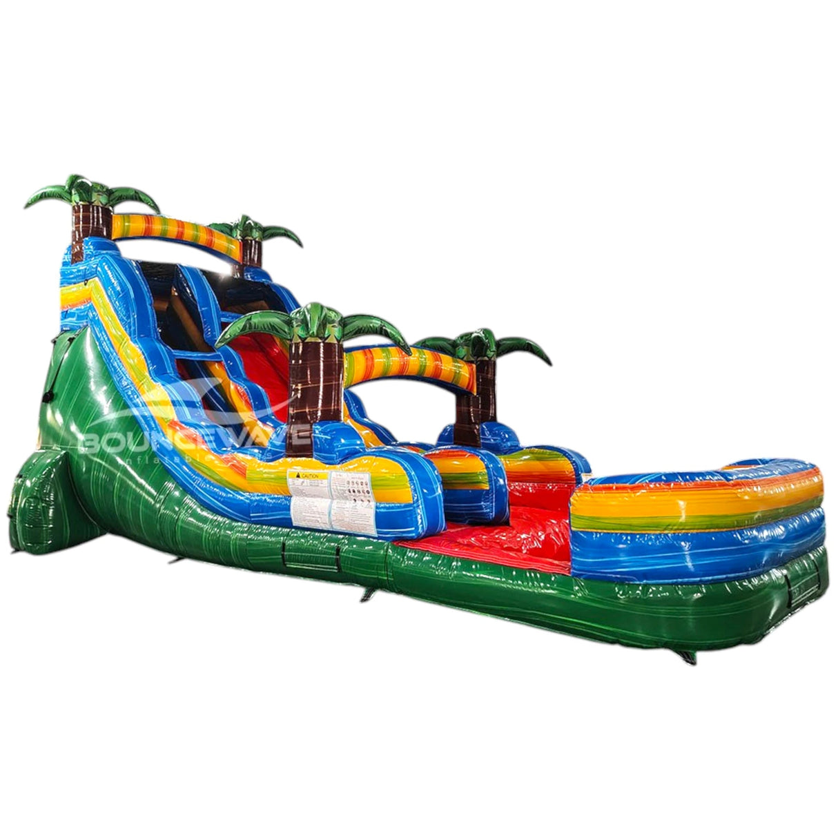 18ft Reggae Rush Commercial Single Lane Inflatable Water Slide - BounceWave Inflatable Sales