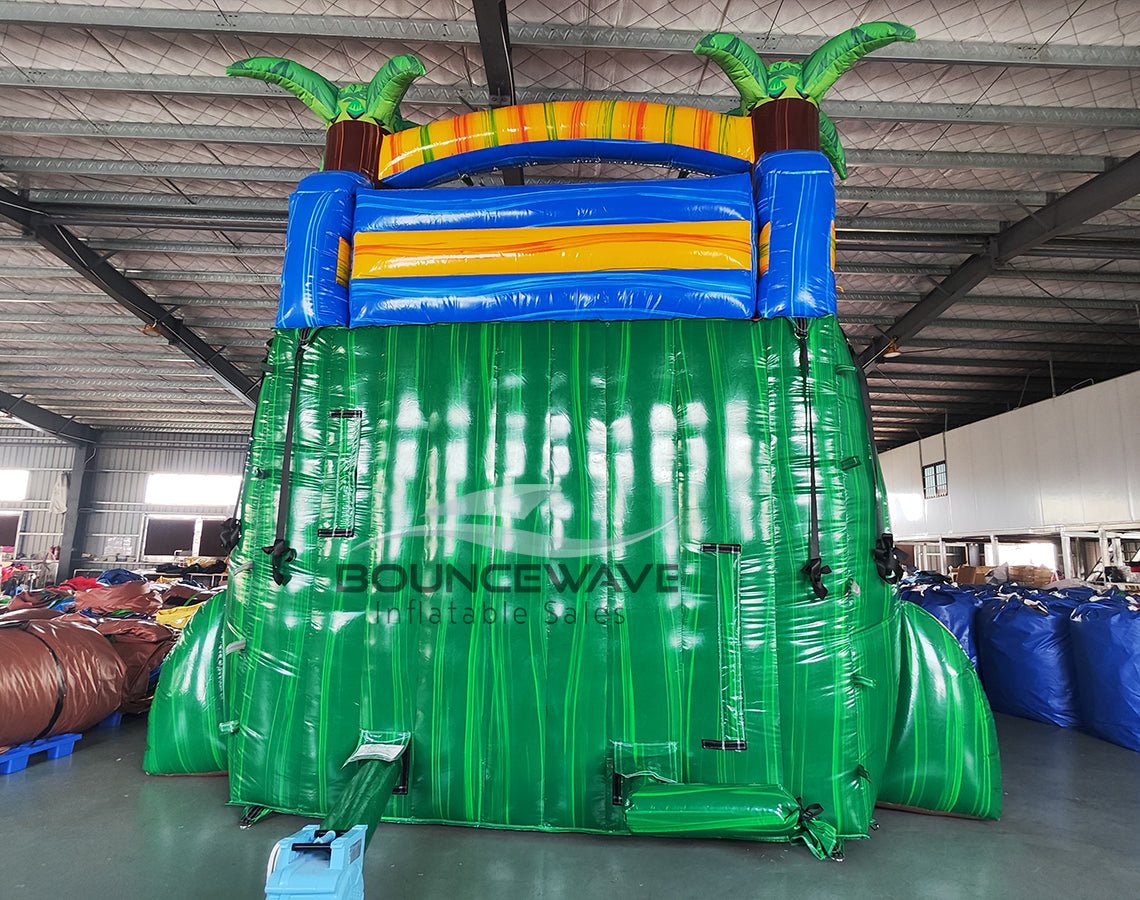 18ft Reggae Rush Dual Lane Water Slide – Hybrid - BounceWave Inflatable Sales