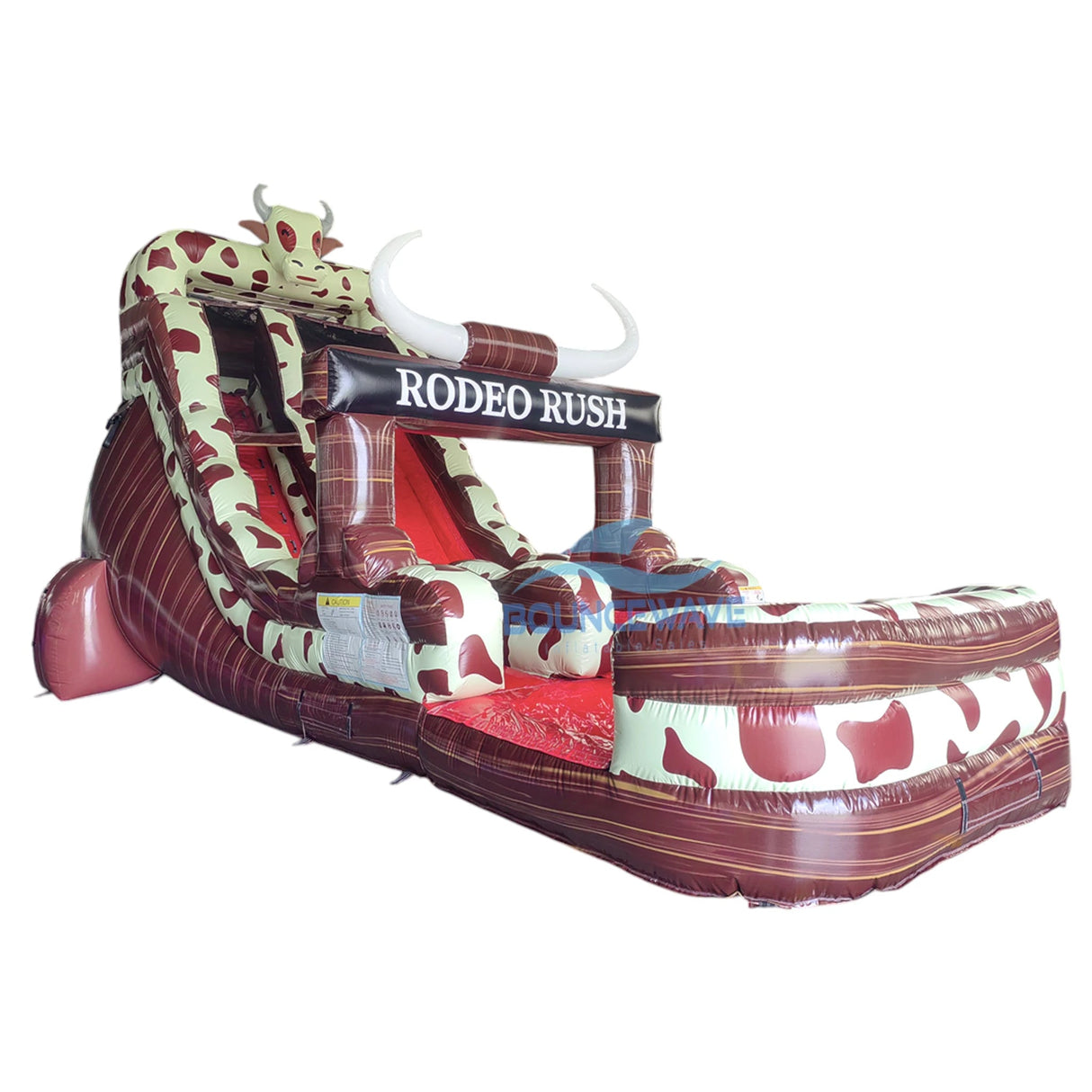 18ft Rodeo Rush Commercial Single Lane Inflatable Water Slide - BounceWave Inflatable Sales