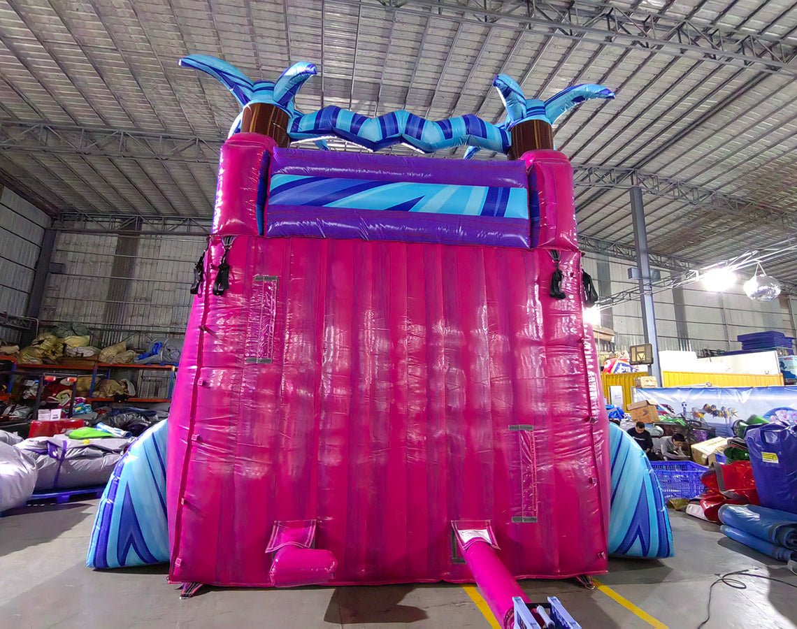 18ft Supernova Splash Hybrid Dual Lane Inflatable Water Slide - BounceWave Inflatable Sales