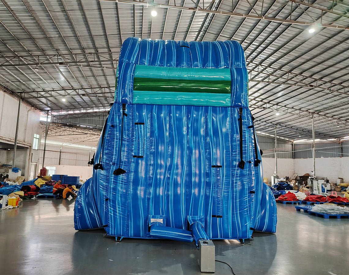 18ft Trop Wave Commercial Single Lane Inflatable Water Slide - BounceWave Inflatable Sales