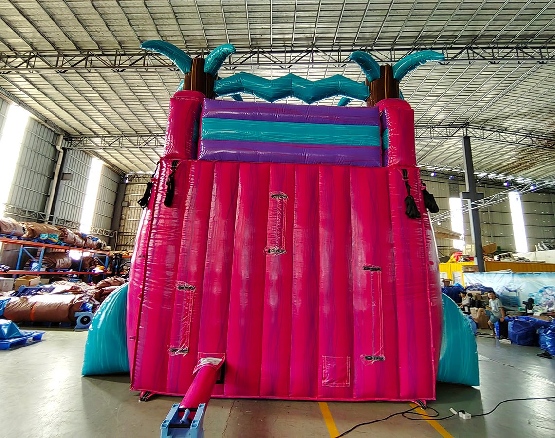 18ft UltraShock Dual Lane Hybrid Water Slide - BounceWave Inflatable Sales