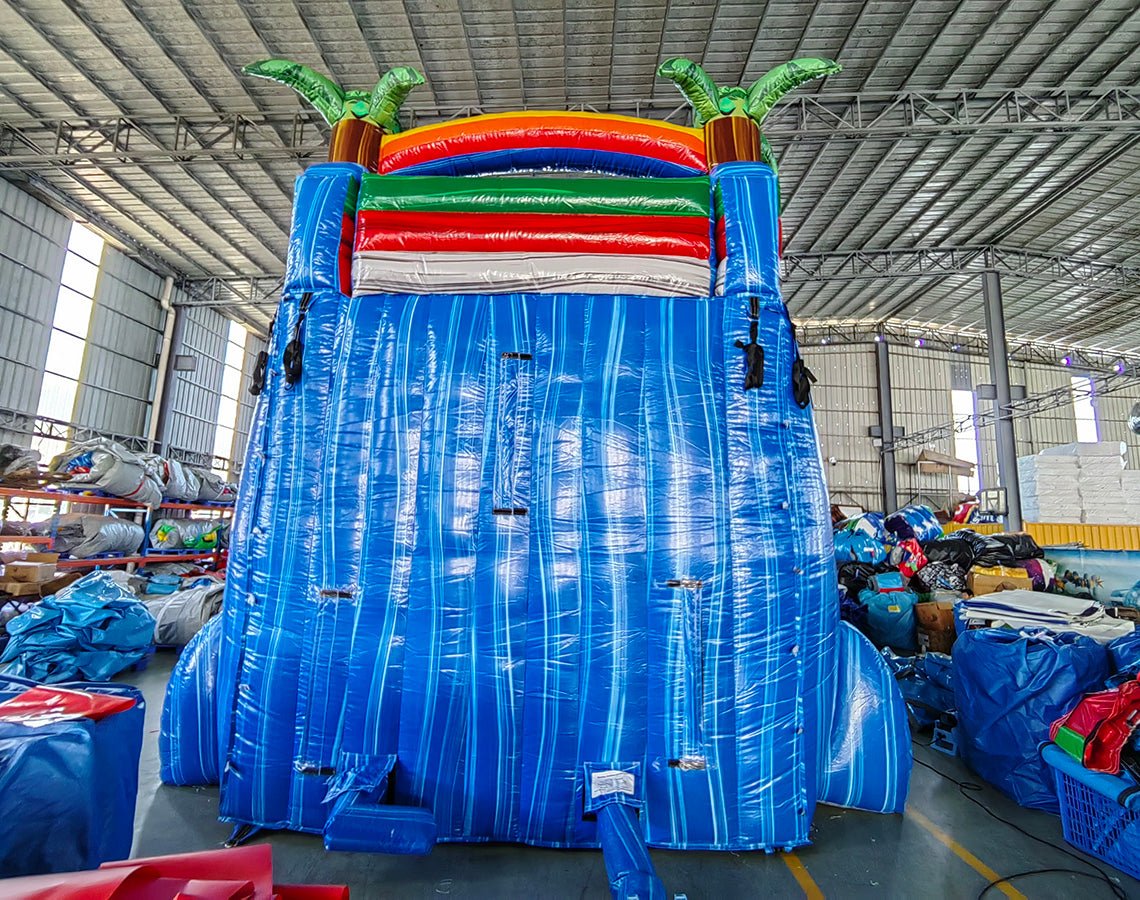 20ft Baja Splash Hybrid Dual Lane Inflatable Water Slide - BounceWave Inflatable Sales