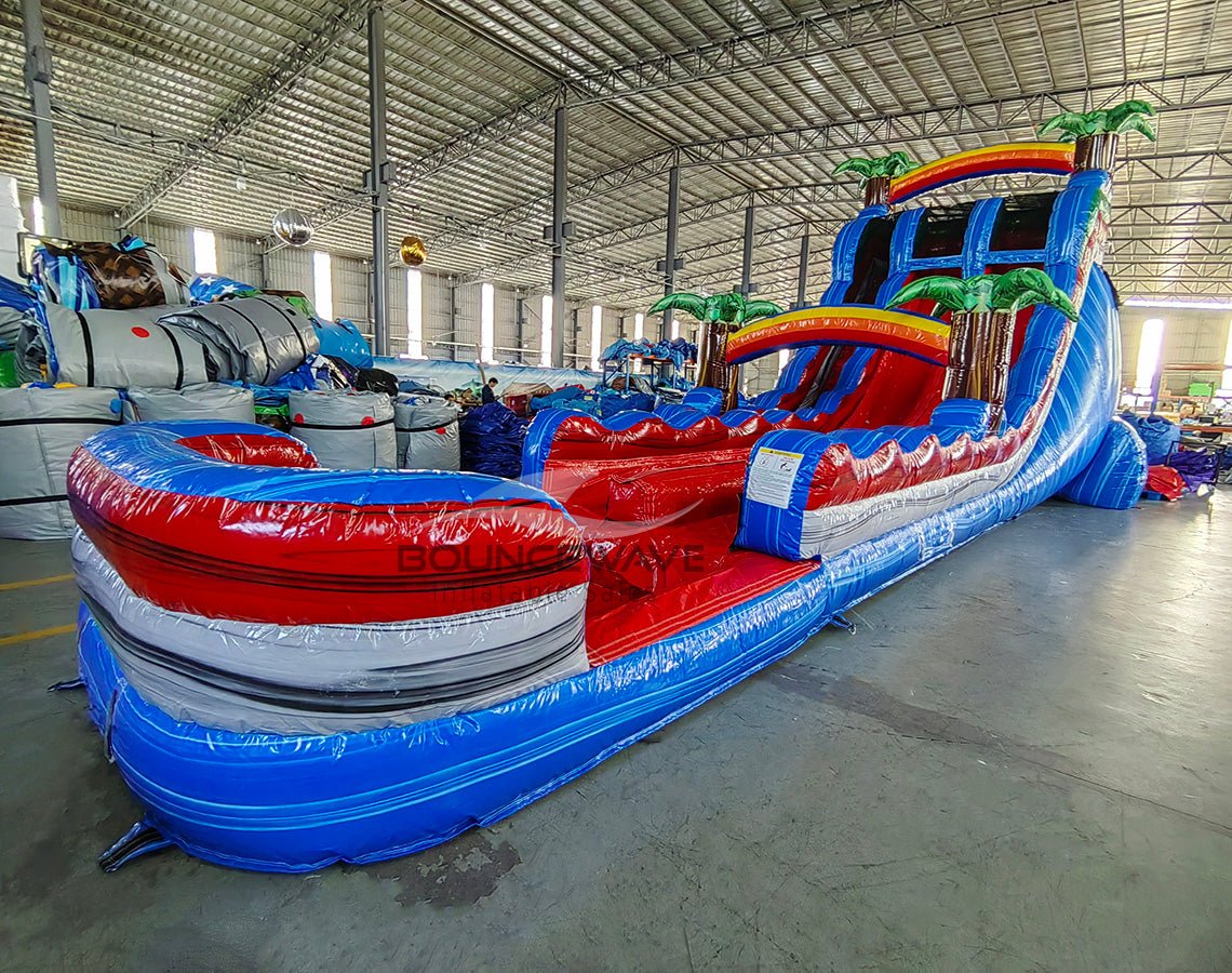 20ft Baja Splash Hybrid Dual Lane Inflatable Water Slide - BounceWave Inflatable Sales