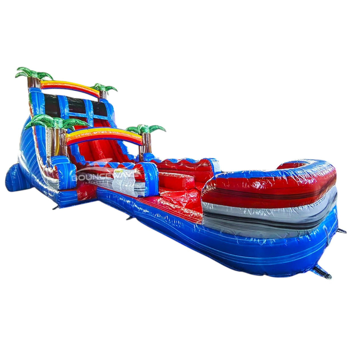 20ft Baja Splash Hybrid Dual Lane Inflatable Water Slide - BounceWave Inflatable Sales