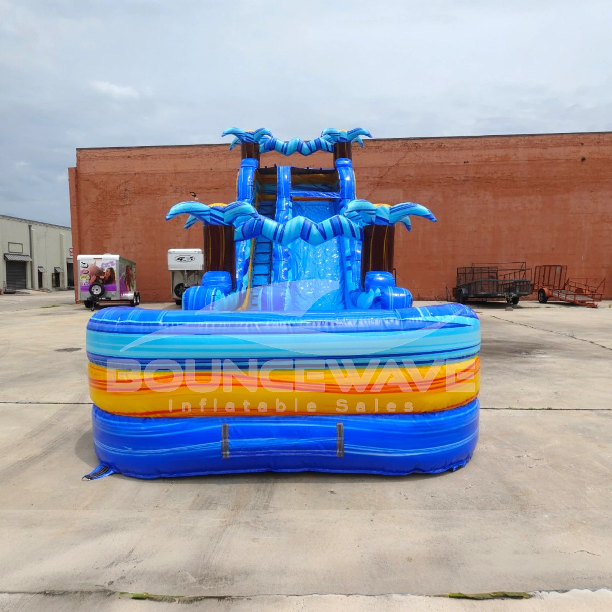 20ft Flashpoint Falls Commercial Single Lane Inflatable Water Slide - BounceWave Inflatable Sales