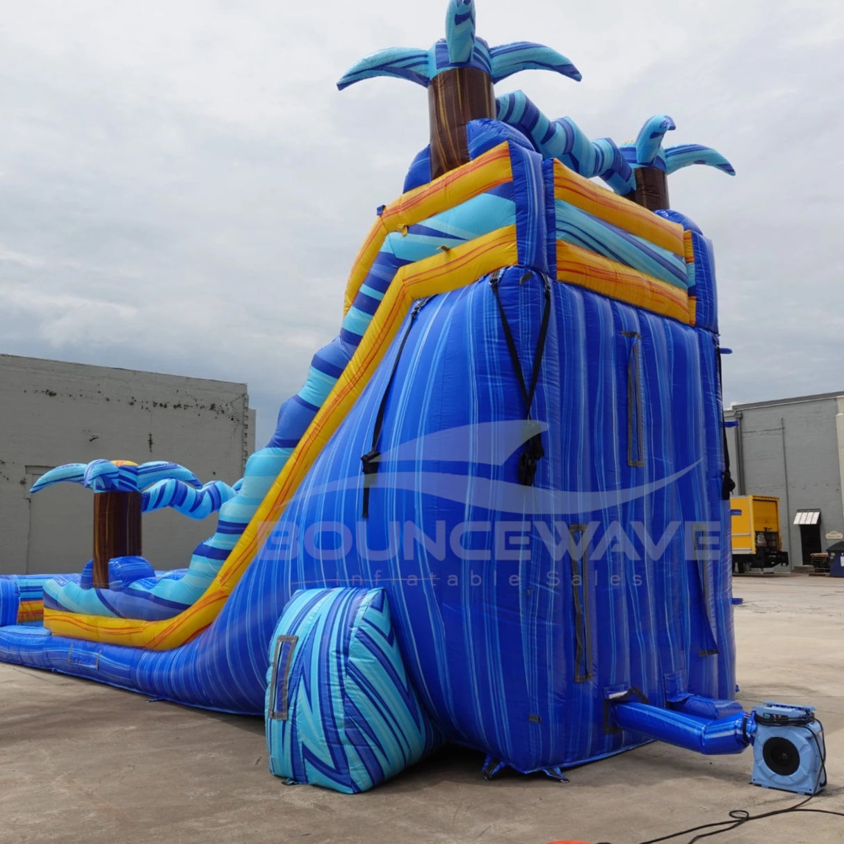 20ft Flashpoint Falls Commercial Single Lane Inflatable Water Slide - BounceWave Inflatable Sales