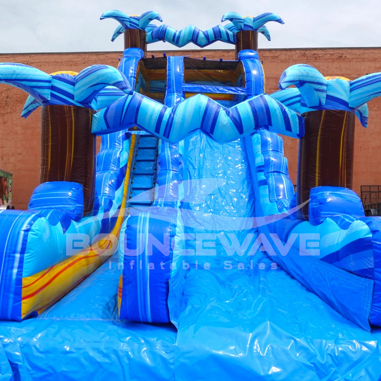 20ft Flashpoint Falls Commercial Single Lane Inflatable Water Slide - BounceWave Inflatable Sales