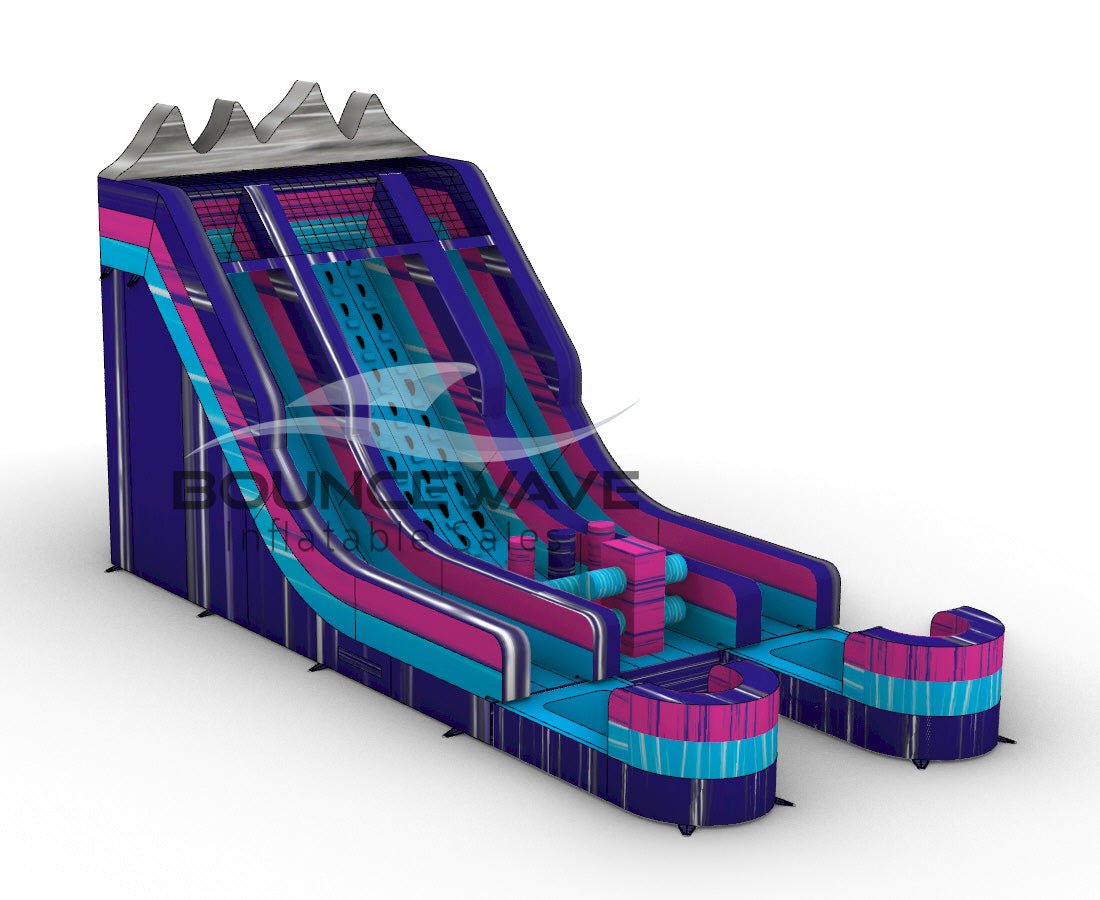 20ft Hydro Summit Challenge Rock Climb Water Slide - BounceWave Inflatable Sales