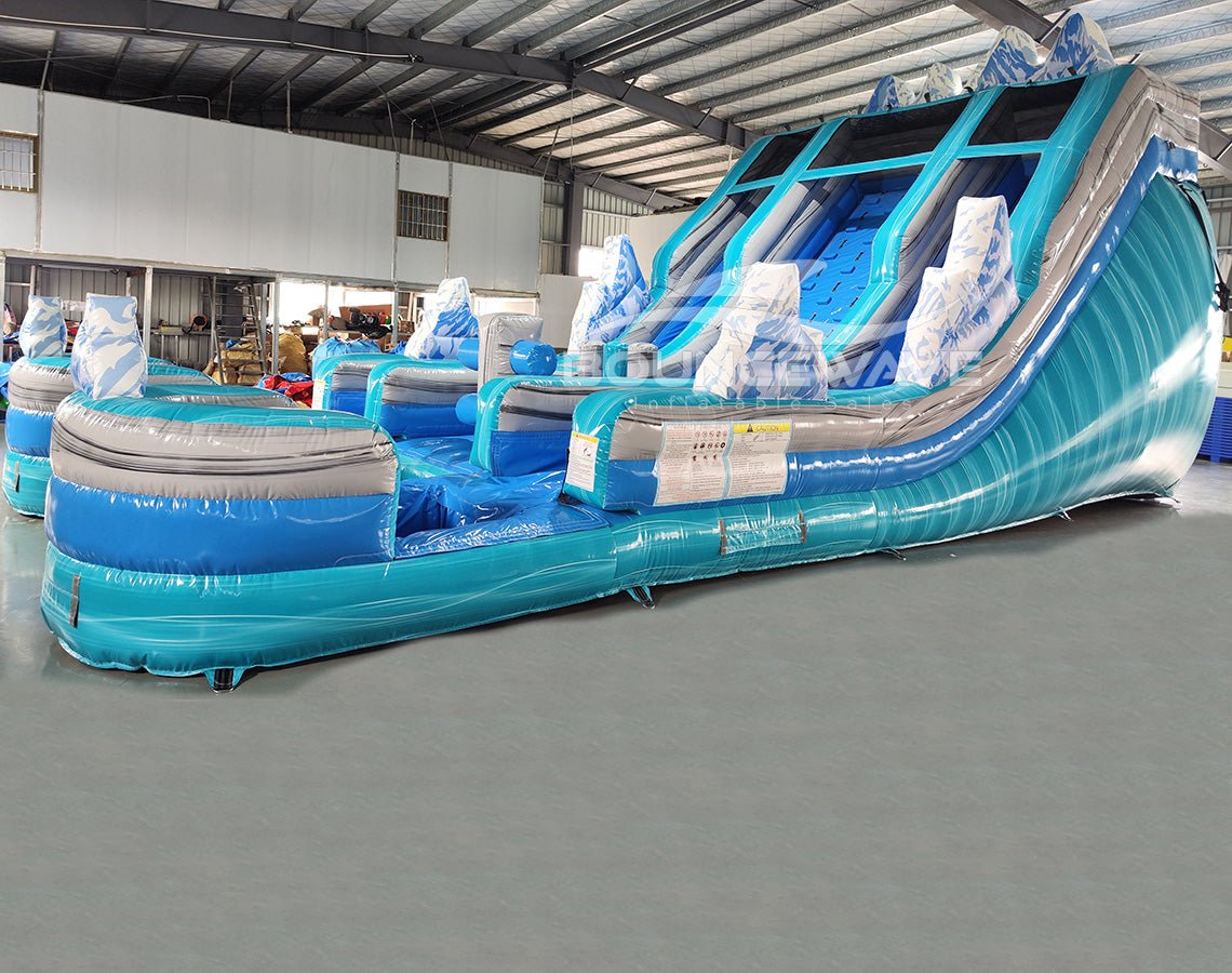 20ft Hydro Summit Challenge Rock Climb Water Slide - BounceWave Inflatable Sales