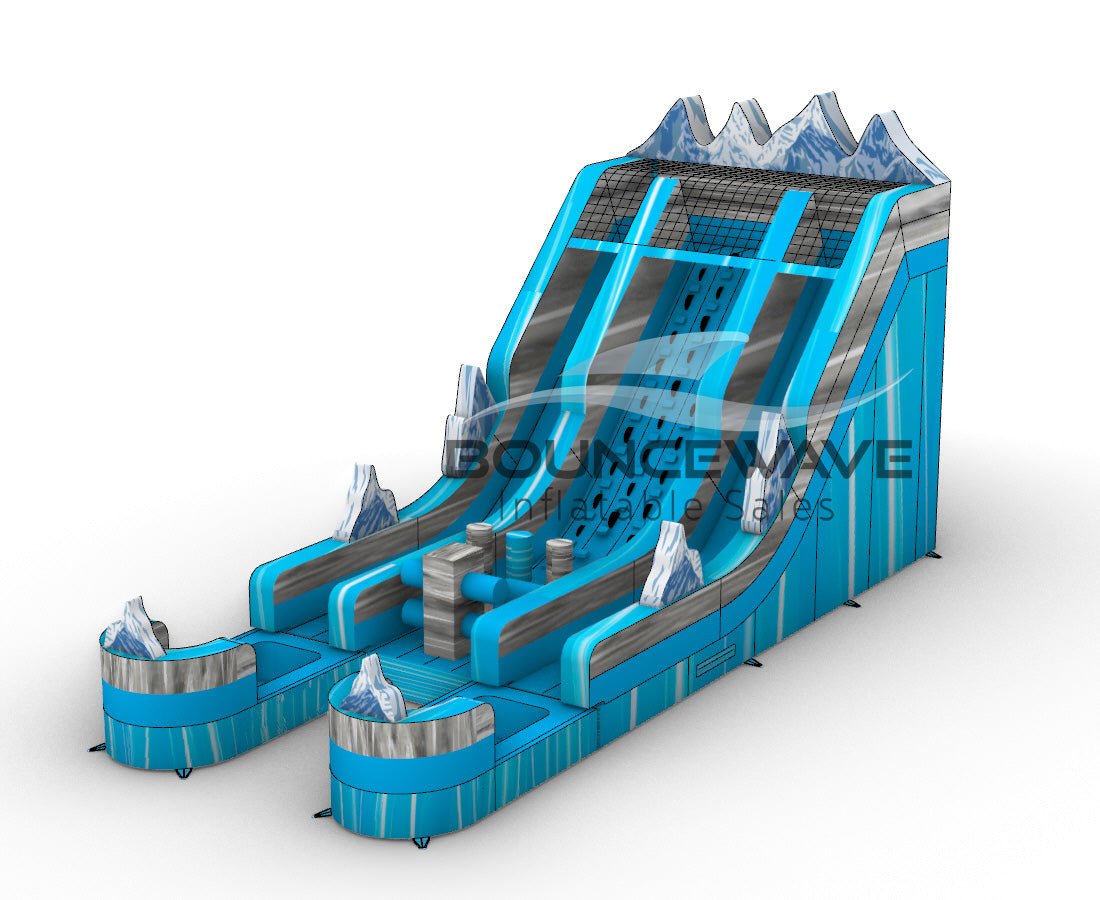 20ft Hydro Summit Challenge Rock Climb Water Slide - BounceWave Inflatable Sales