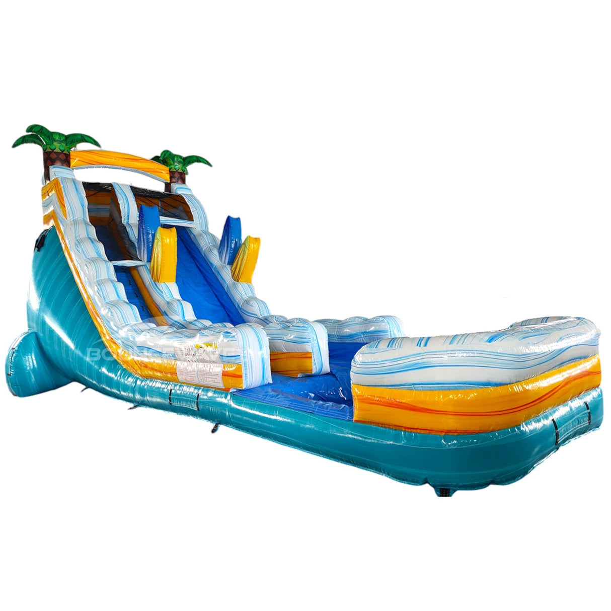 20ft Surf's Up Commercial Single Lane Inflatable Water Slide - BounceWave Inflatable Sales