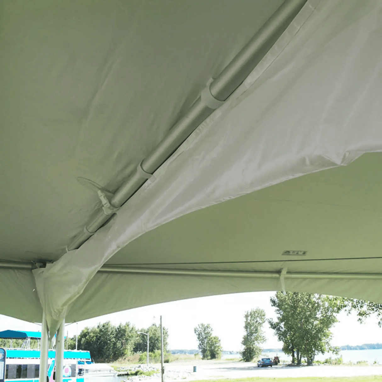 20ft Vinyl Gutter for High Peak Frame Tents - BounceWave Inflatable Sales