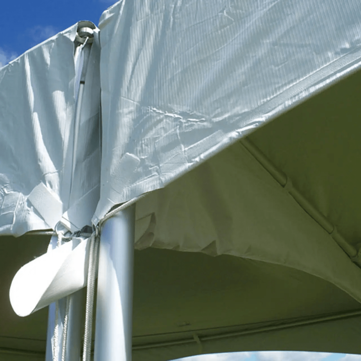 20ft Vinyl Gutter for High Peak Frame Tents - BounceWave Inflatable Sales
