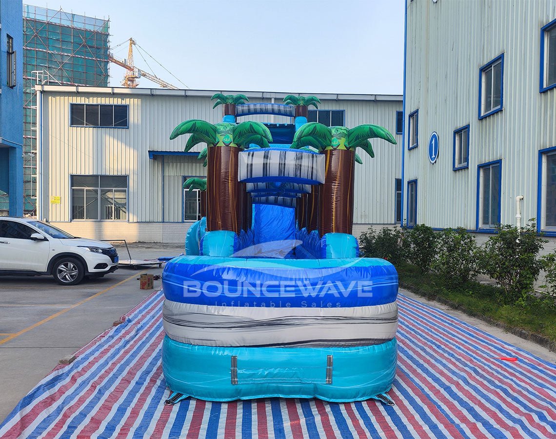 22ft Bahama Blast Single Lane Inflatable Water Slide With Slip & Slide - BounceWave Inflatable Sales
