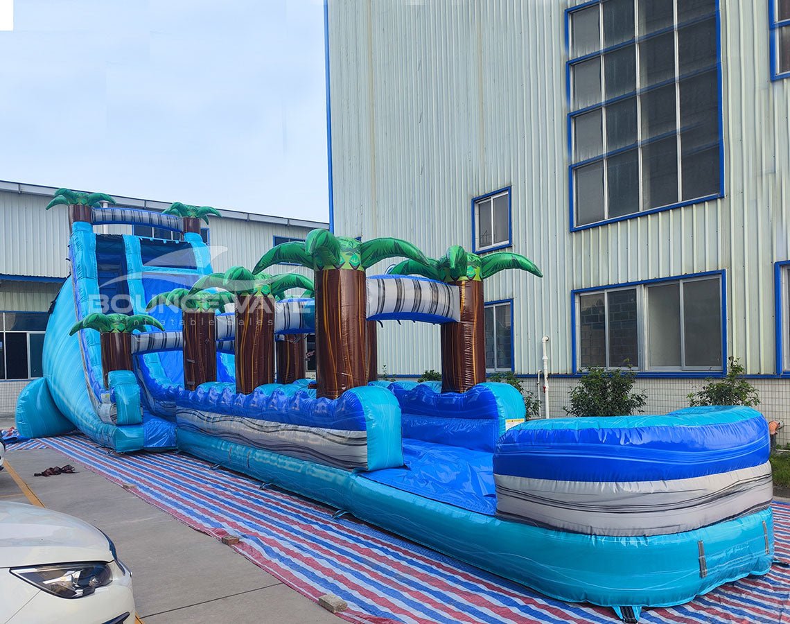 22ft Bahama Blast Single Lane Inflatable Water Slide With Slip & Slide - BounceWave Inflatable Sales