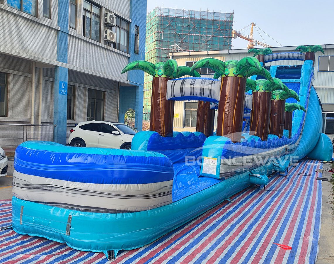 22ft Bahama Blast Single Lane Inflatable Water Slide With Slip & Slide - BounceWave Inflatable Sales