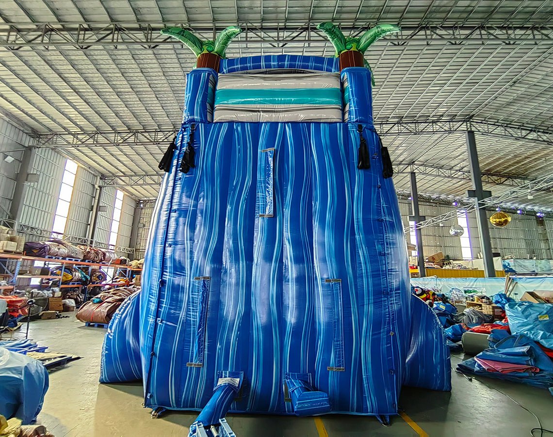 22ft Cayman Crush Single Lane Inflatable Water Slide With Slip & Slide - BounceWave Inflatable Sales