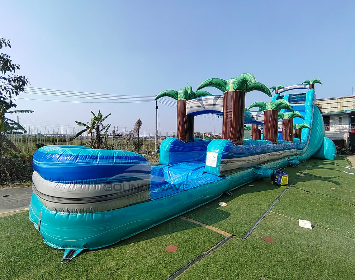 24ft Bahama Blast Single Lane Inflatable Water Slide With Slip & Slide - BounceWave Inflatable Sales