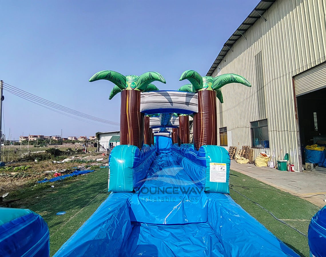 24ft Bahama Blast Single Lane Inflatable Water Slide With Slip & Slide - BounceWave Inflatable Sales