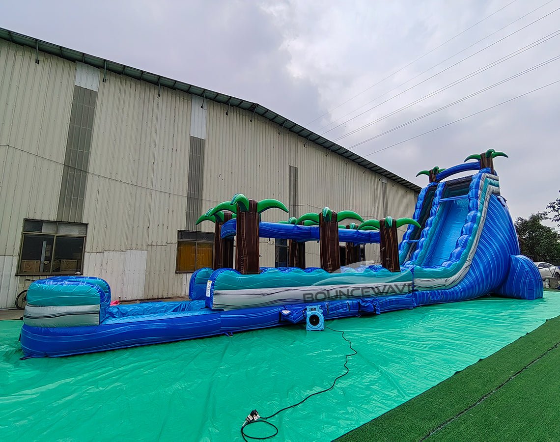 24ft Cayman Crush Single Lane Water Slide – Slip N Slide - BounceWave Inflatable Sales