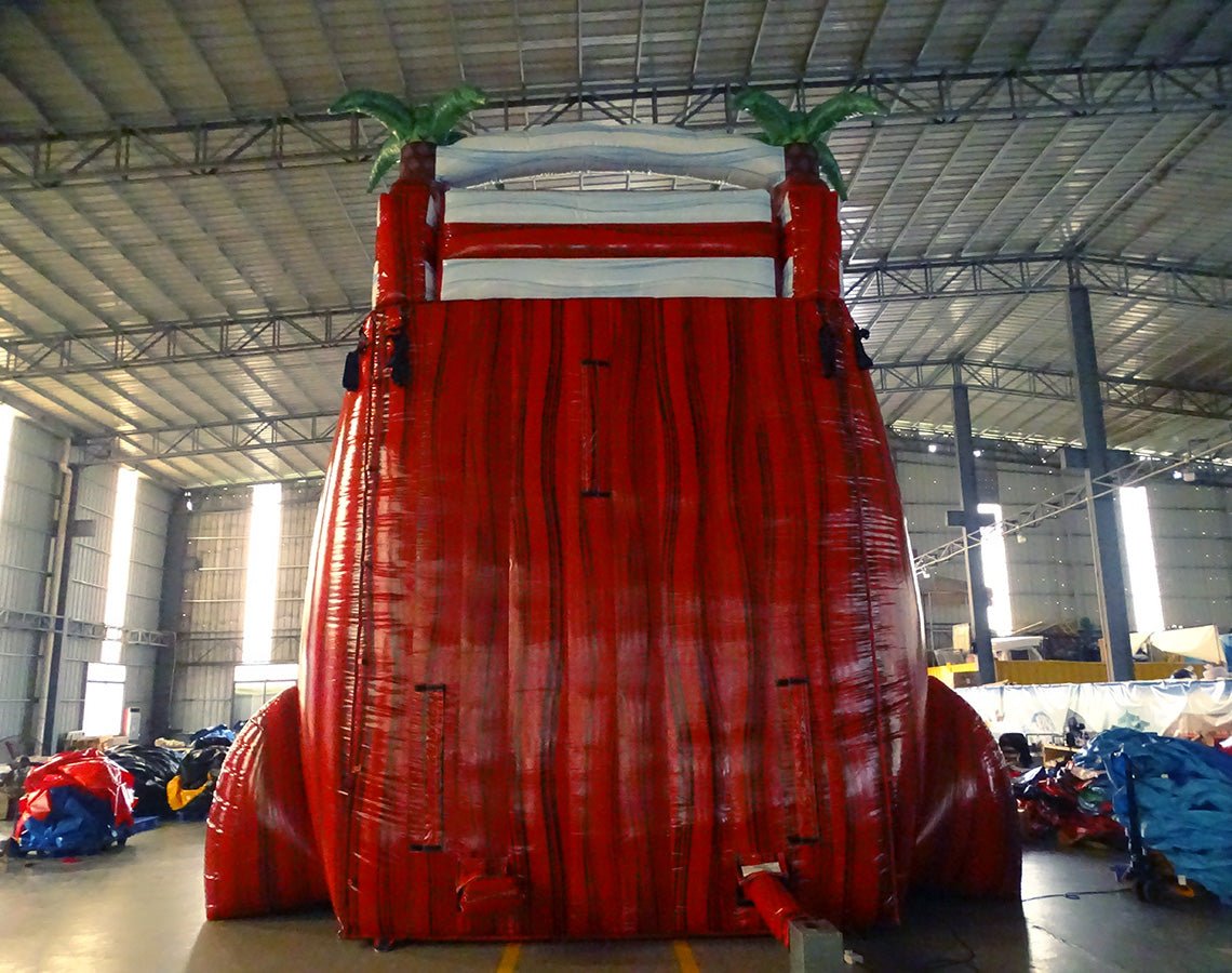 24ft Crimson Bay DL 2pc Commercial Water Slide with Inflatable Slip & Slide - BounceWave Inflatable Sales