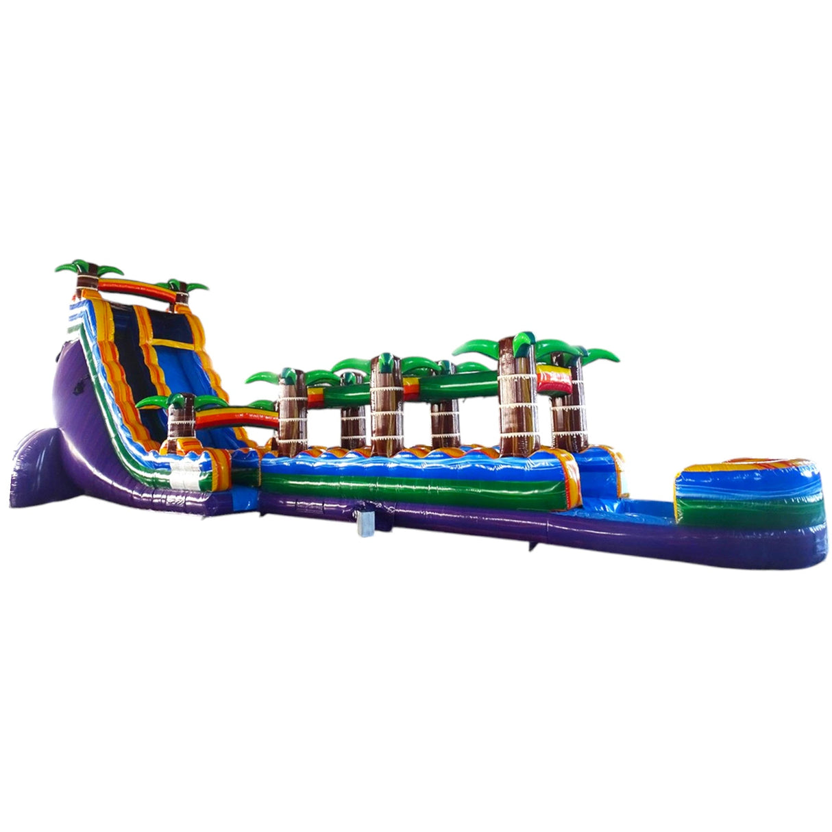 24ft Goombay Single Lane Inflatable Water Slide With Slip & Slide - BounceWave Inflatable Sales