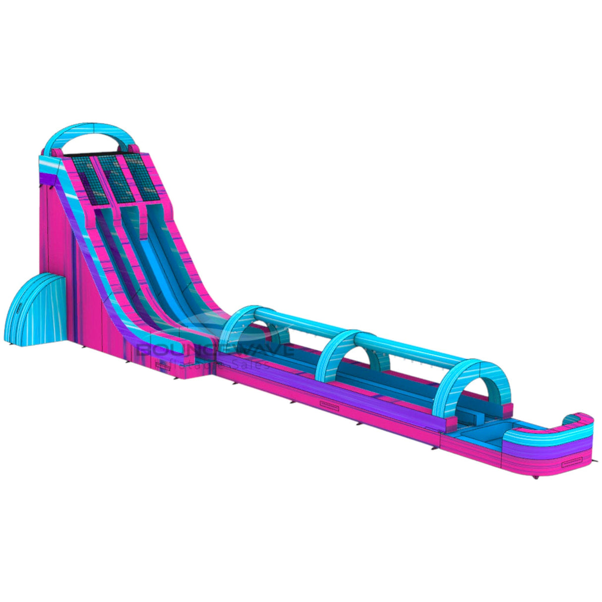 27ft UltraShock Dual Lane 2 - Piece Water Slide With Slip & Slide - BounceWave Inflatable Sales