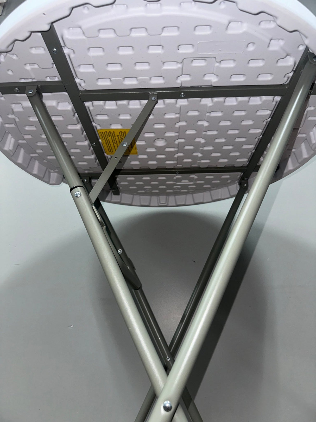 32" Heavy Duty Pro Round Plastic Cocktail Folding Table - BounceWave Inflatable Sales