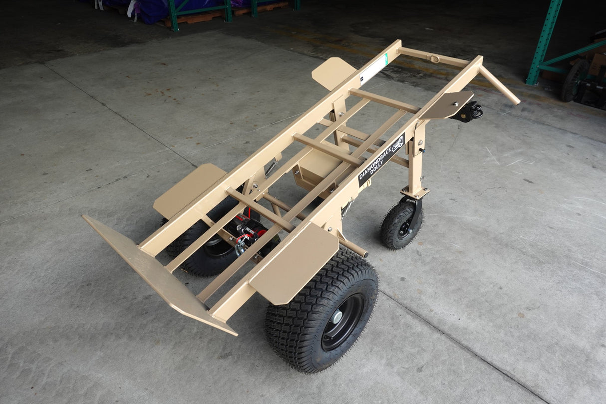 4 - Wheel Heavy Duty Hand Truck Dolly with Winch - BounceWave Inflatable Sales