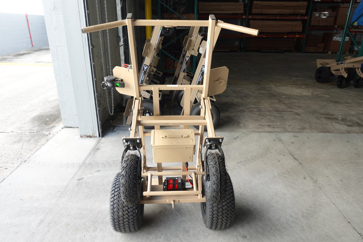 4 - Wheel Heavy Duty Hand Truck Dolly with Winch - BounceWave Inflatable Sales