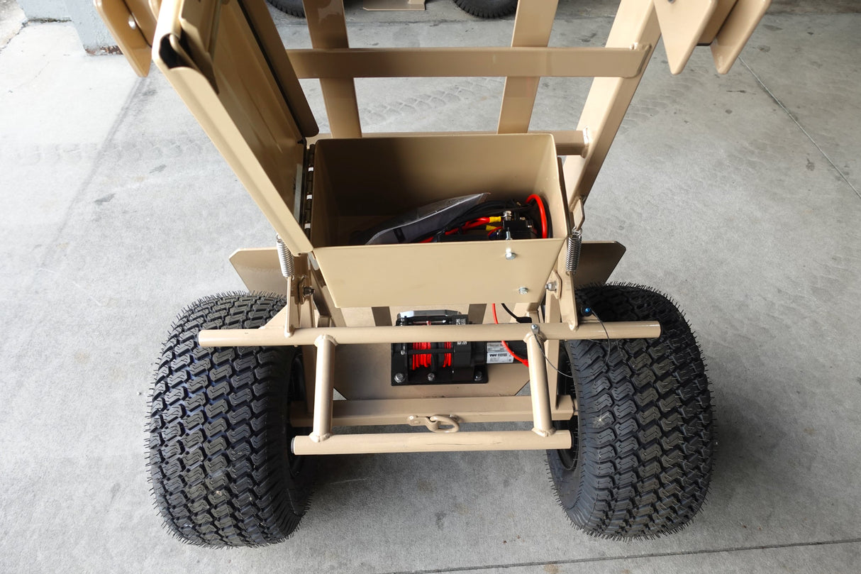 4 - Wheel Heavy Duty Hand Truck Dolly with Winch - BounceWave Inflatable Sales