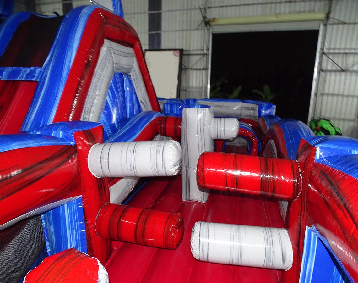 40ft Baja Wrap - Around 2PC Wet/Dry Inflatable Obstacle Course - BounceWave Inflatable Sales